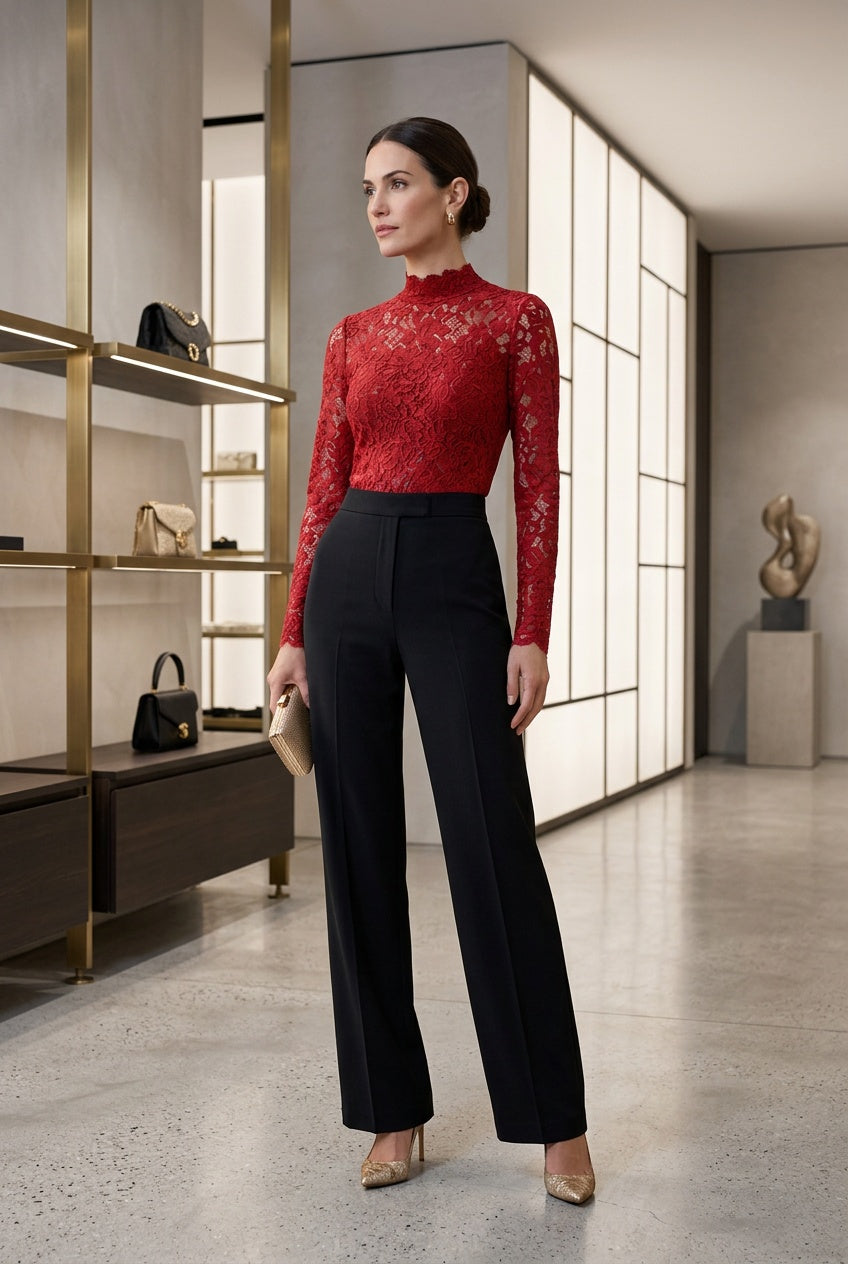 Create a new fashion ecommerce image based on the original image and follow these rules strictly. Keep the original pose type: if the model is shown from the back, keep a back view; if from the front, keep a front view; if the model is sitting, keep the model sitting; and if the original image is a close-up, maintain a close-up framing. You may vary the pose slightly to make it feel natural, but do not change the overall pose category. Fill the frame as much as possible with the model so there is minimal em