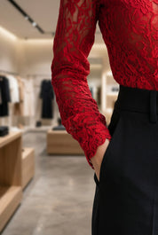 Create a new fashion ecommerce image based on the original image and follow these rules strictly. Keep the original pose type: if the model is shown from the back, keep a back view; if from the front, keep a front view; if the model is sitting, keep the model sitting; and if the original image is a close-up, maintain a close-up framing. You may vary the pose slightly to make it feel natural, but do not change the overall pose category. Fill the frame as much as possible with the model so there is minimal em