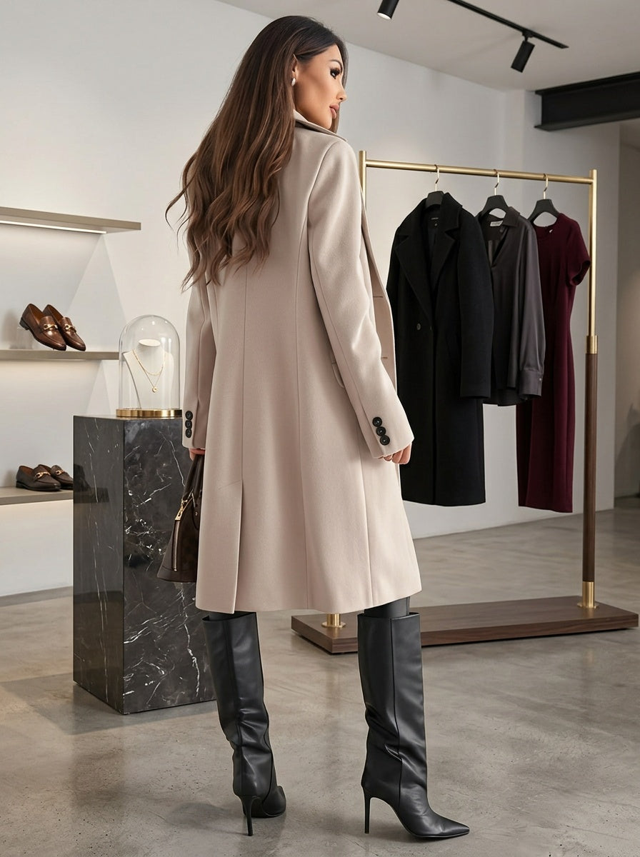 Create a new fashion ecommerce image based on the original image and follow these rules strictly. Keep the original pose type: if the model is shown from the back, keep a back view; if from the front, keep a front view; if the model is sitting, keep the model sitting; and if the original image is a close-up, maintain a close-up framing. You may vary the pose slightly to make it feel natural, but do not change the overall pose category. Fill the frame as much as possible with the model so there is minimal em