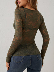 Elegante Kanten Bodysuit met V-hals voor een Onweerstaanbare Look