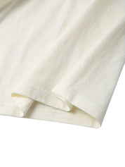 T-shirt wit korte mouw detail schouderstuk