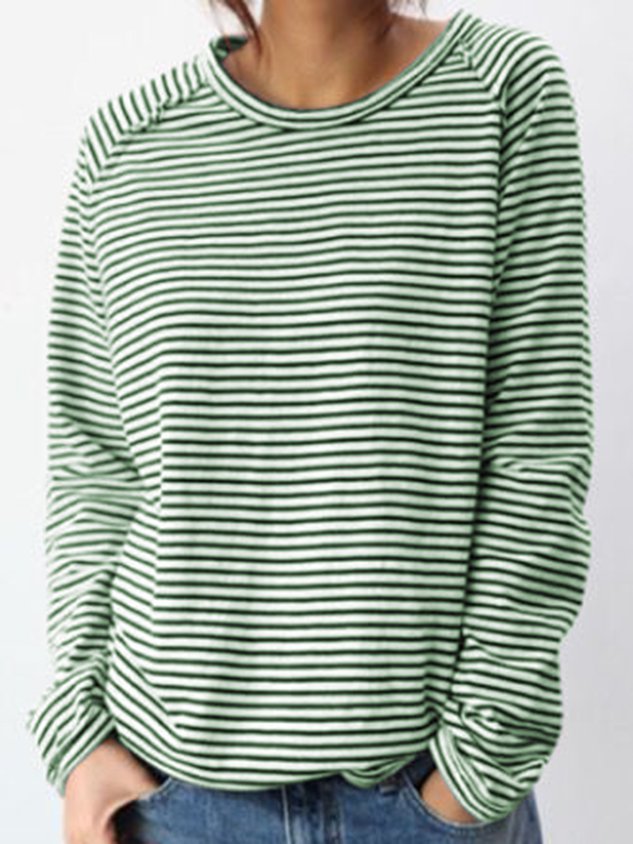 Comfortabele Gestreepte Longsleeve voor Elke Dag