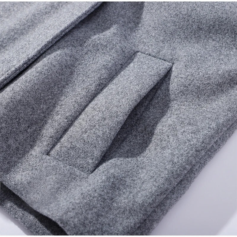 Wolblend Jas / Opstaande Kraag / Vrouwen / Winter
