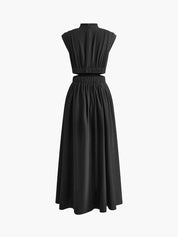 Maxi dress black back view