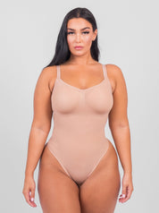 Nude shaping bodysuit front view